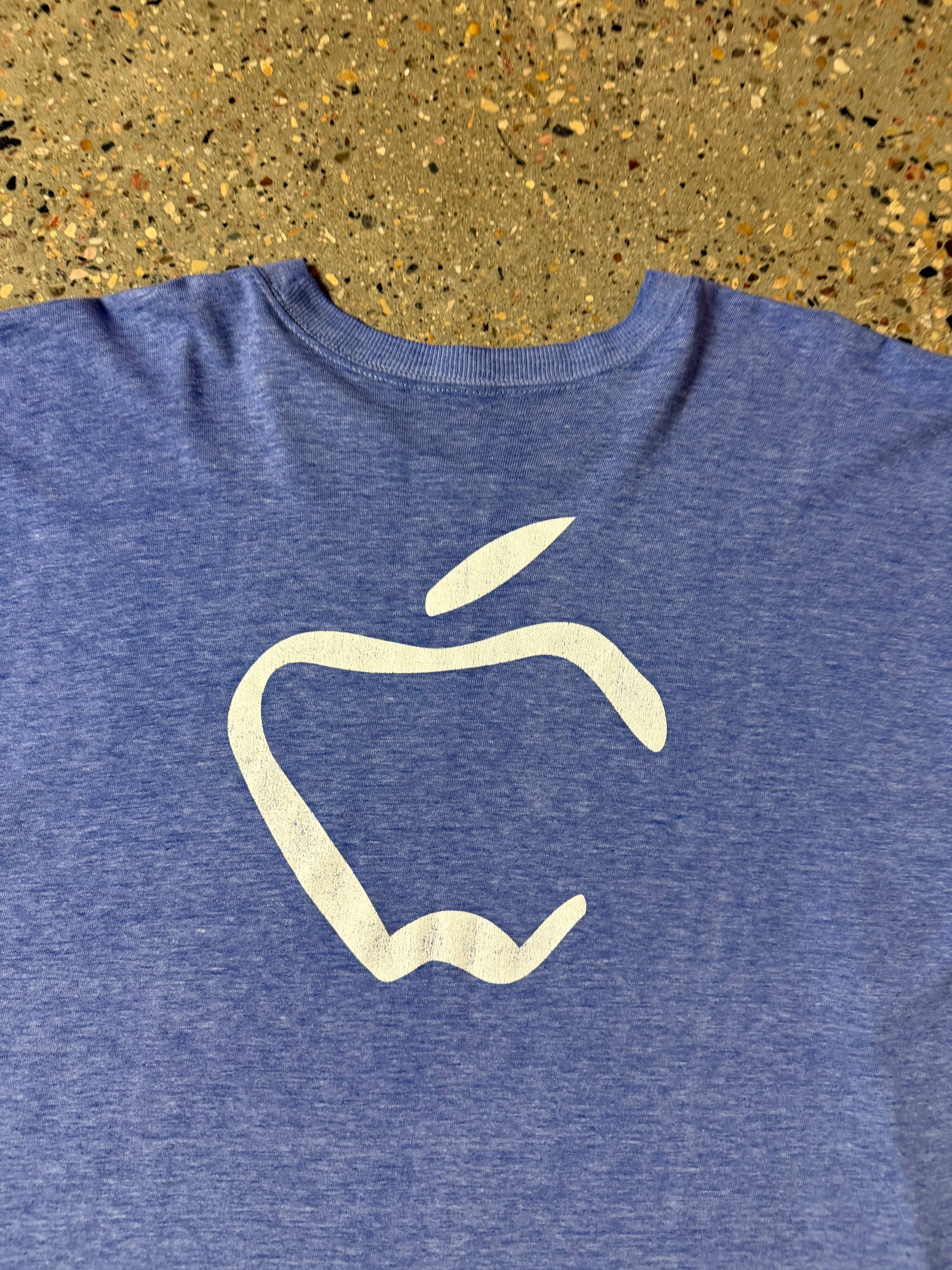 Vintage Apple Bootleg Tee Faded Blue