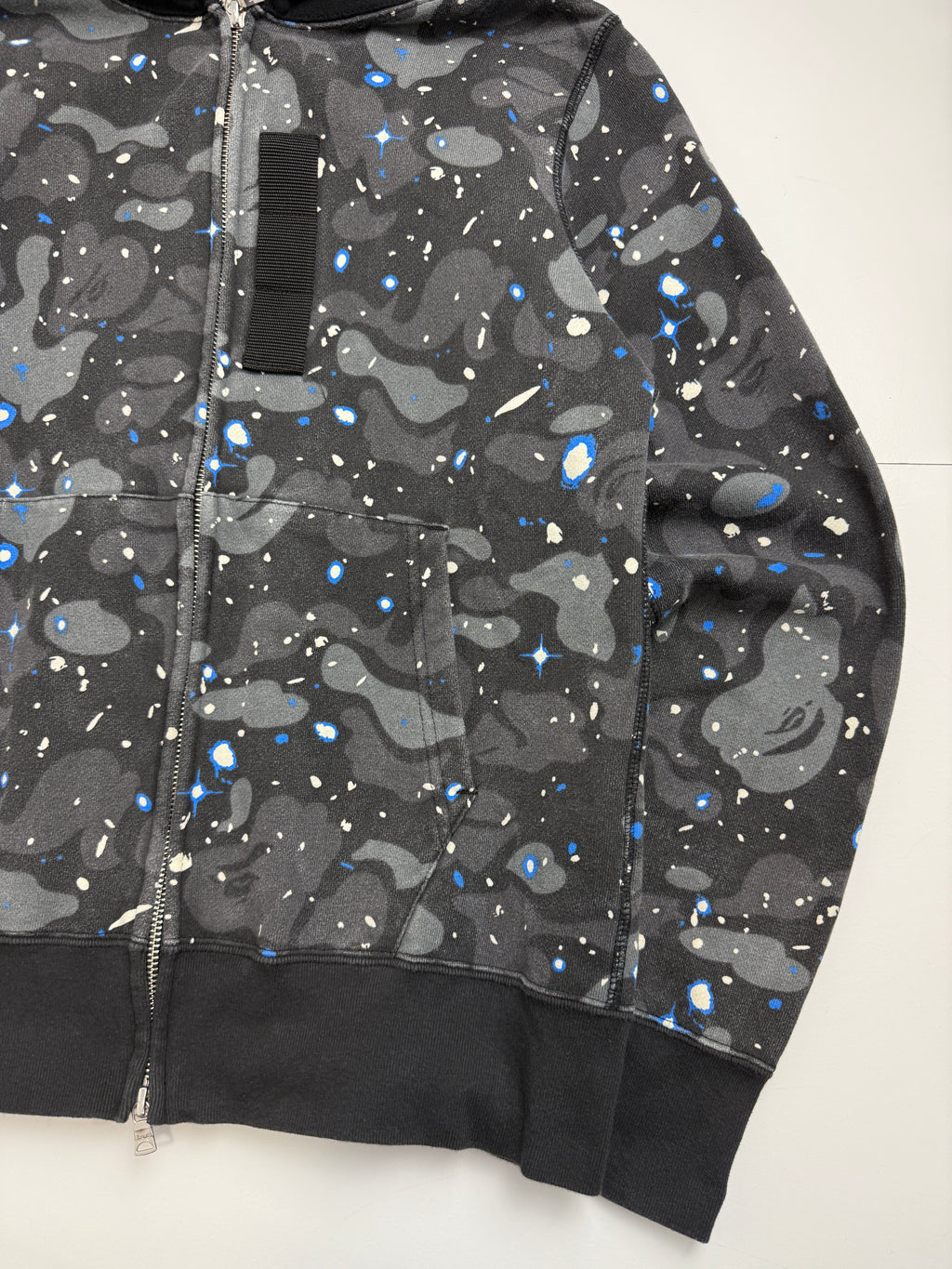 BAPE Space Camo Shark Full Zip Hoodie Black (USED)