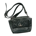 Vivienne Westwood Embossed Logo Leather Crossbody Bag Green