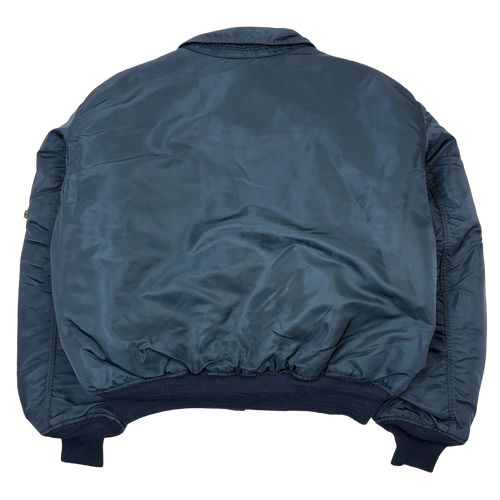Vintage Alpha Industries Bomber Jacket Blue | Vintage Clothing Store Canada