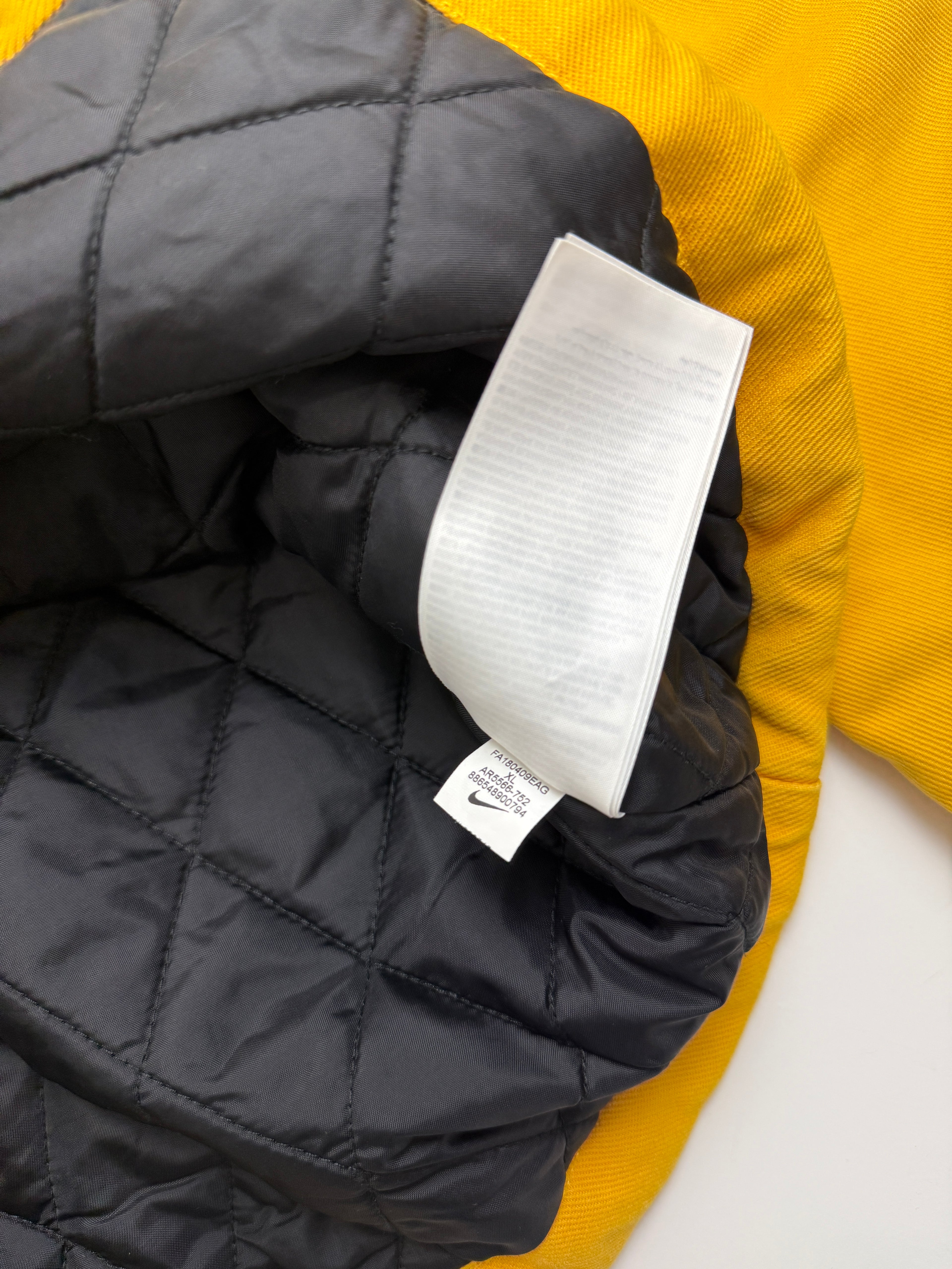 Supreme Nike Double Zip Quilted Work Jacket Mustard Yellow (USED)