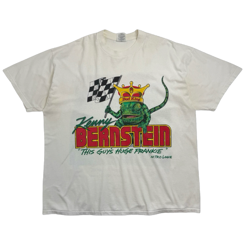 Vintage 1998 Budweiser Kenny Bernstein Tee White | Vintage Clothing Store Canada