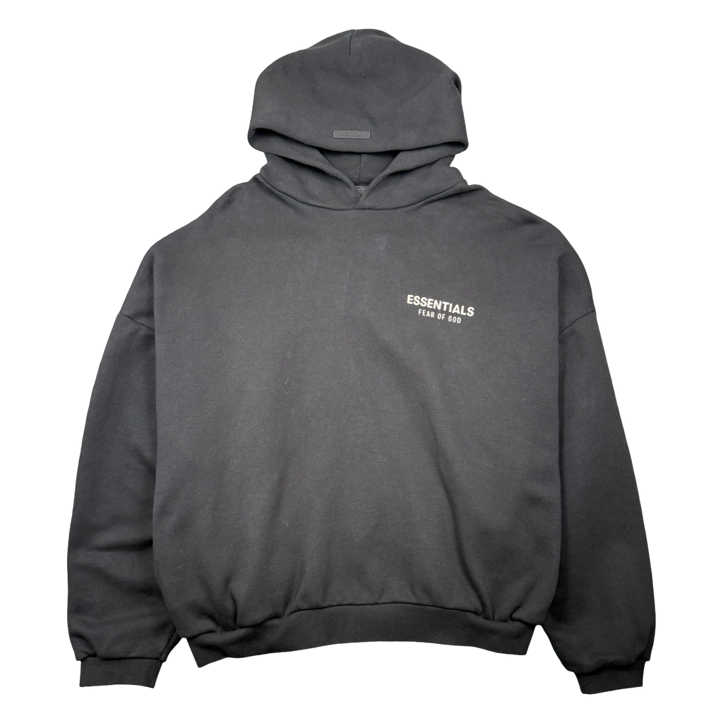 Fear Of God Essentials Logo Hoodie Black (USED)
