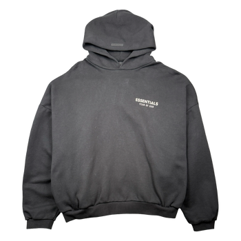 Fear Of God Essentials Logo Hoodie Black (USED)