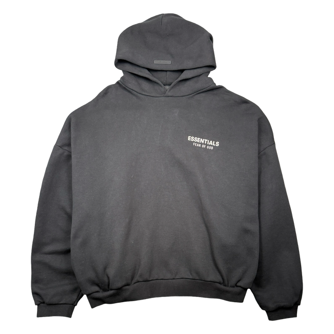 Fear Of God Essentials Logo Hoodie Black (USED)
