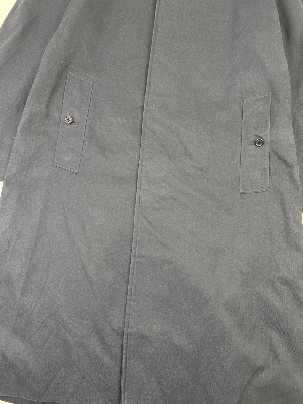 Vintage Men's Burberry Trench Coat Navy