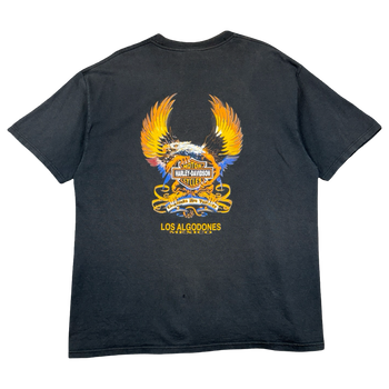 Vintage Harley Davidson Legends Are Forever Eagle Tee Black