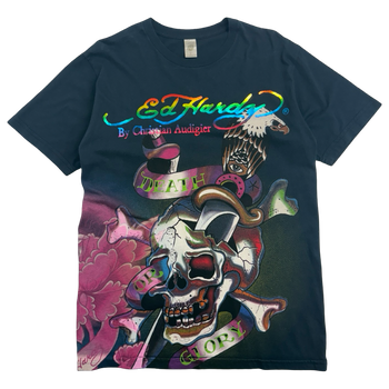 Ed Hardy Christian Audigier Death or Glory Tee Black