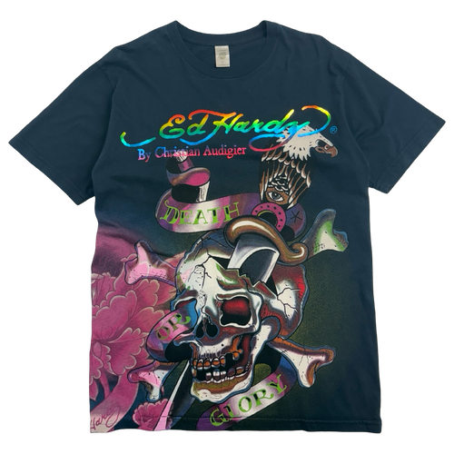 Ed Hardy Christian Audigier Death or Glory Tee Black | Vintage Clothing Store Canada