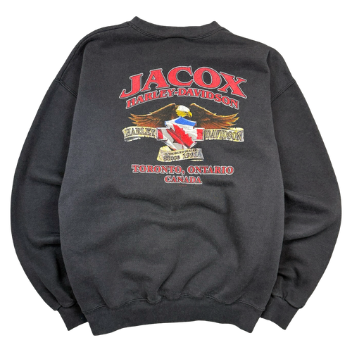 Vintage Harley Davidson Crewneck Black | Vintage Clothing Store Canada
