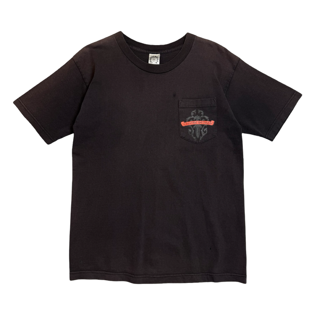 Vintage Chrome Hearts Vine Dagger Pocket Tee Black