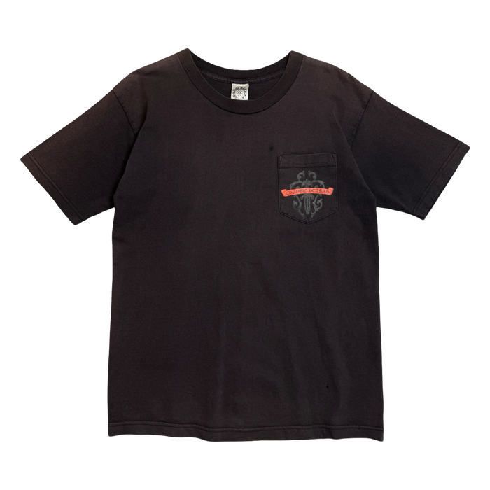 Vintage Chrome Hearts Vine Dagger Pocket Tee Black | Vitnage Clothing Store Canada