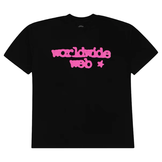 Sp5der Worldwide Web NY Tee Black/Pink