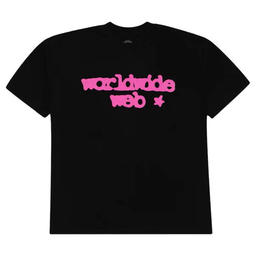 Sp5der Worldwide Web NY Tee Black/Pink | Vintage Clothing Store Canada
