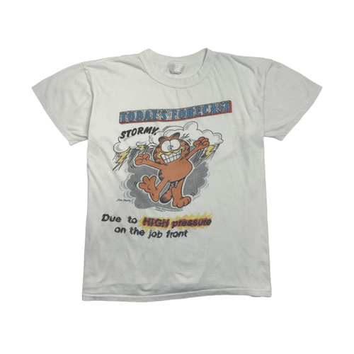 (L) Vintage 70s Garfield Tee White | Vintage Clothing Store Canada