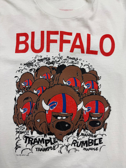 (M) Vintage '89 Buffalo Bills Tee White | Vitnage Clothing Store Canada