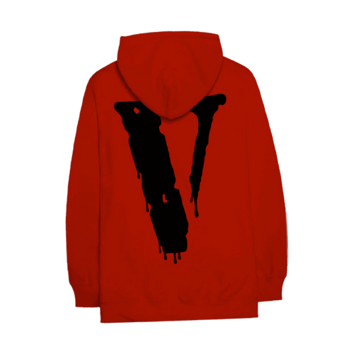 Vlone x Nav Bad Habits Drip Hoodie Red | Vintage Clothing Store Canada