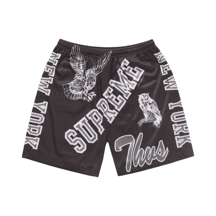 Supreme Varsity Mesh Shorts Black | Vitnage Clothing Store Canada