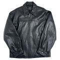 Vintage Balenciaga Paris Leather Harrington Jacket Black