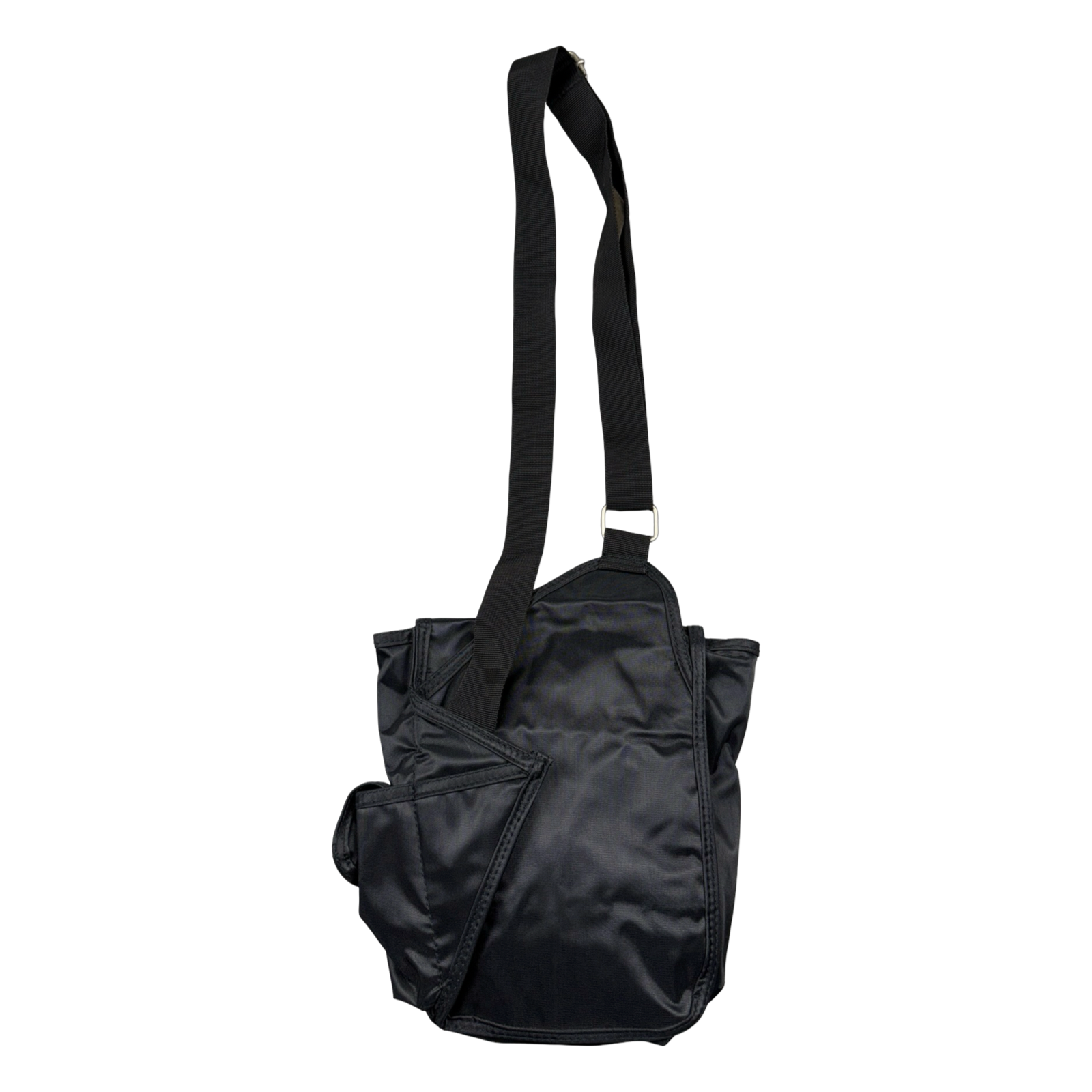 Vintage Stussy Nylon Crossbody Bag Black