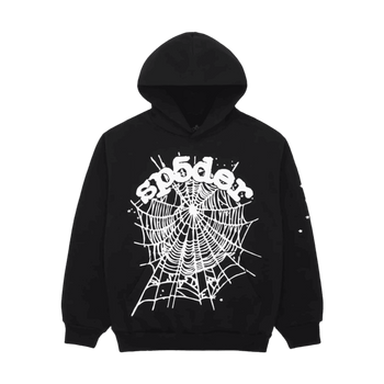 Sp5der OG Web Hoodie Black