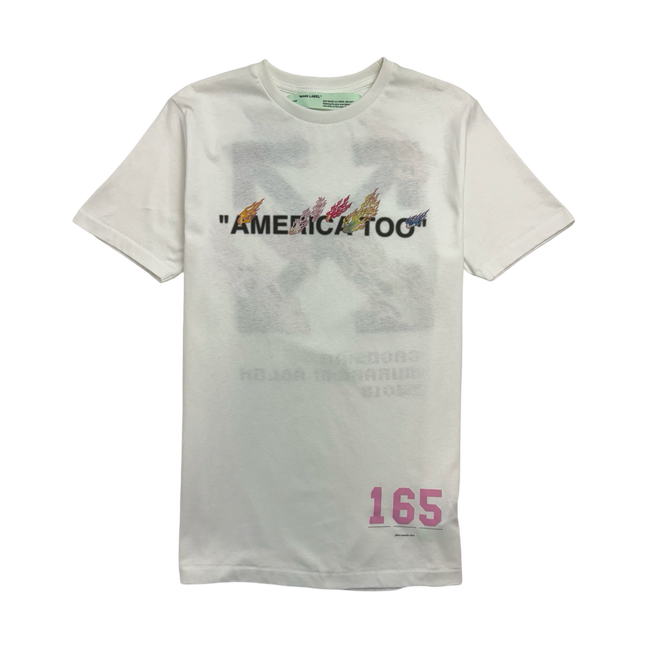 Off-white x Murakami America Too Tee White #165 (USED)