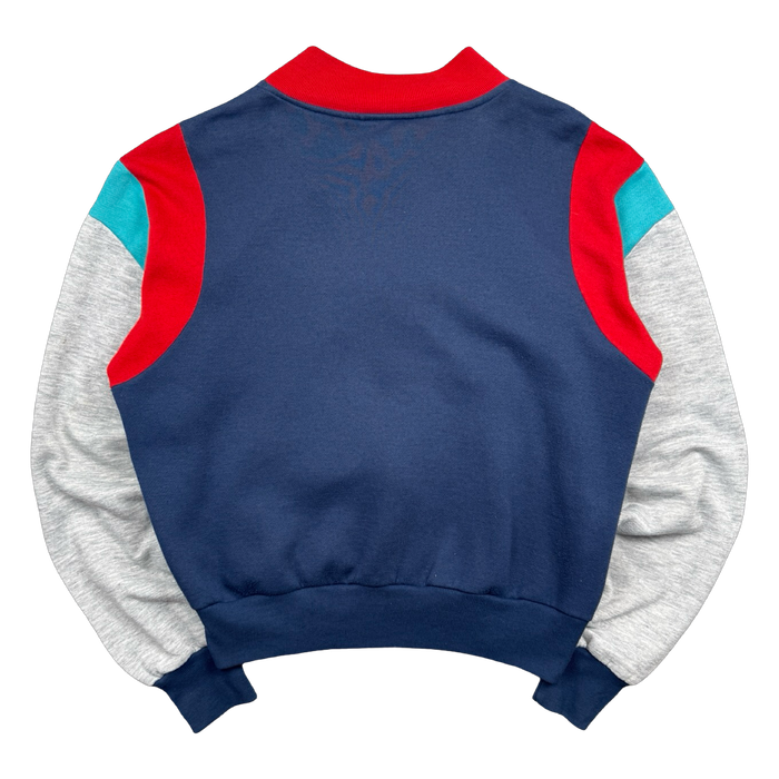 Vintage 1980's Nike Blue Tag Bomber Jacket Multi | Vitnage Clothing Store Canada