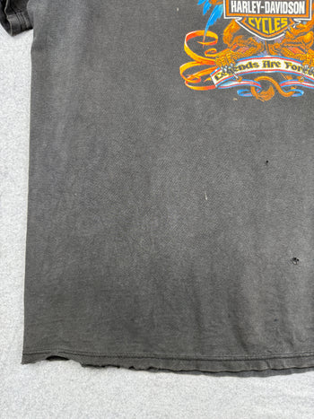 Vintage Harley Davidson Legends Are Forever Tee Black