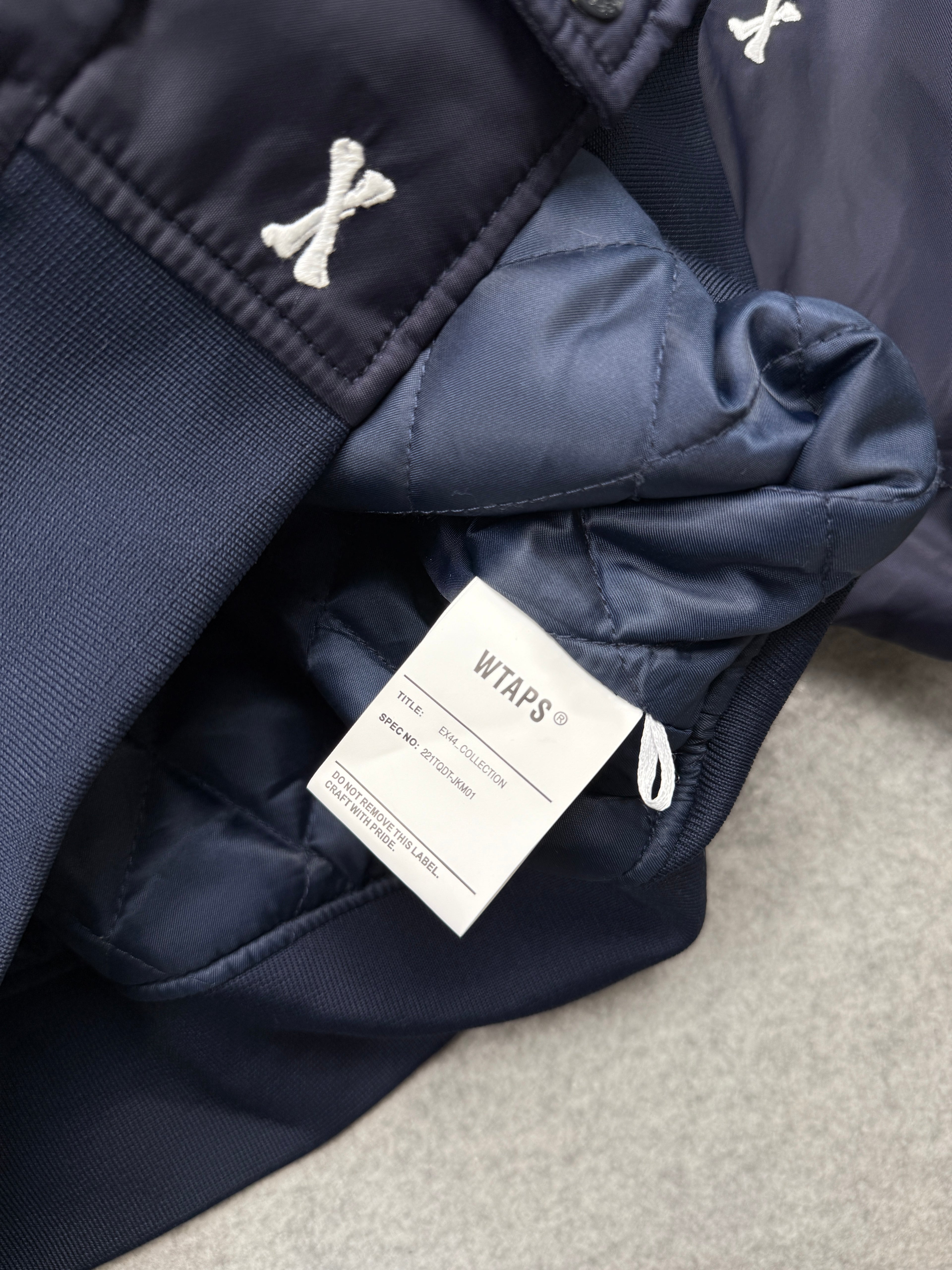 WTAPS Crossbones Team Jacket Navy (USED)