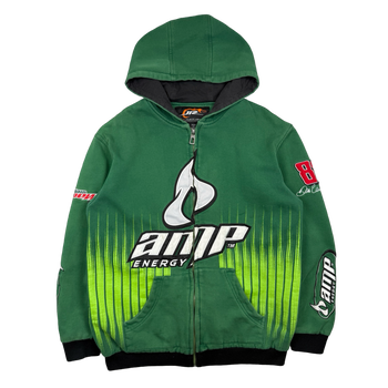 Vintage AMP Racing Zip Up Hoodie Green