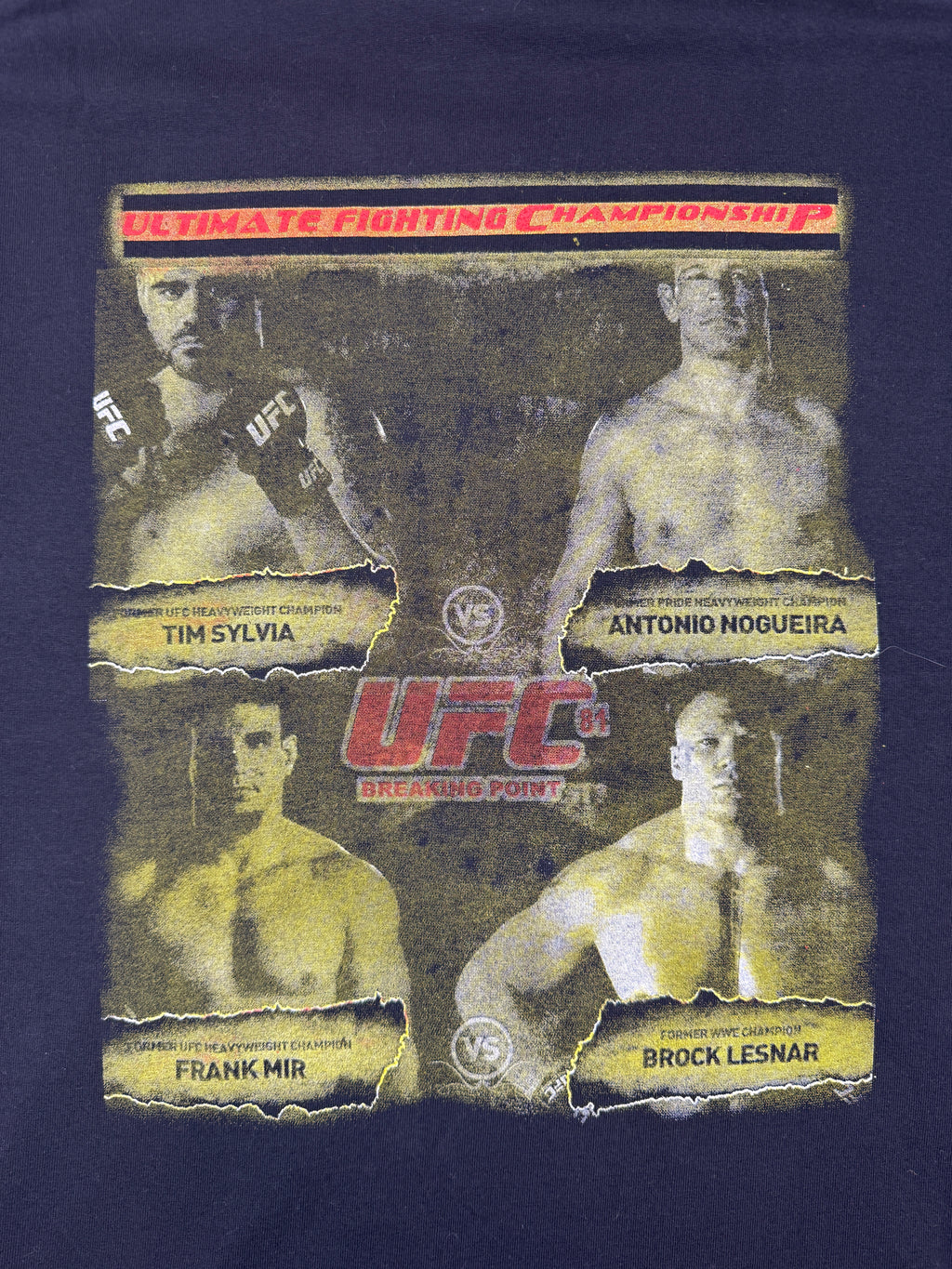 2008 UFC 81 Breaking Point Promo Tee Black