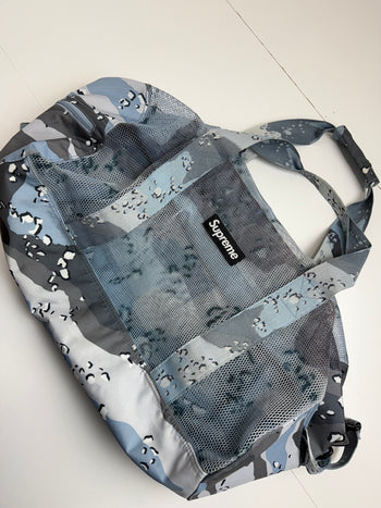 Supreme Big Duffle Bag Blue Camo SS20 (USED)