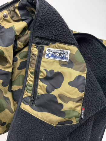BAPE 1st Camo Reversible Polartec Jacket Green (USED)