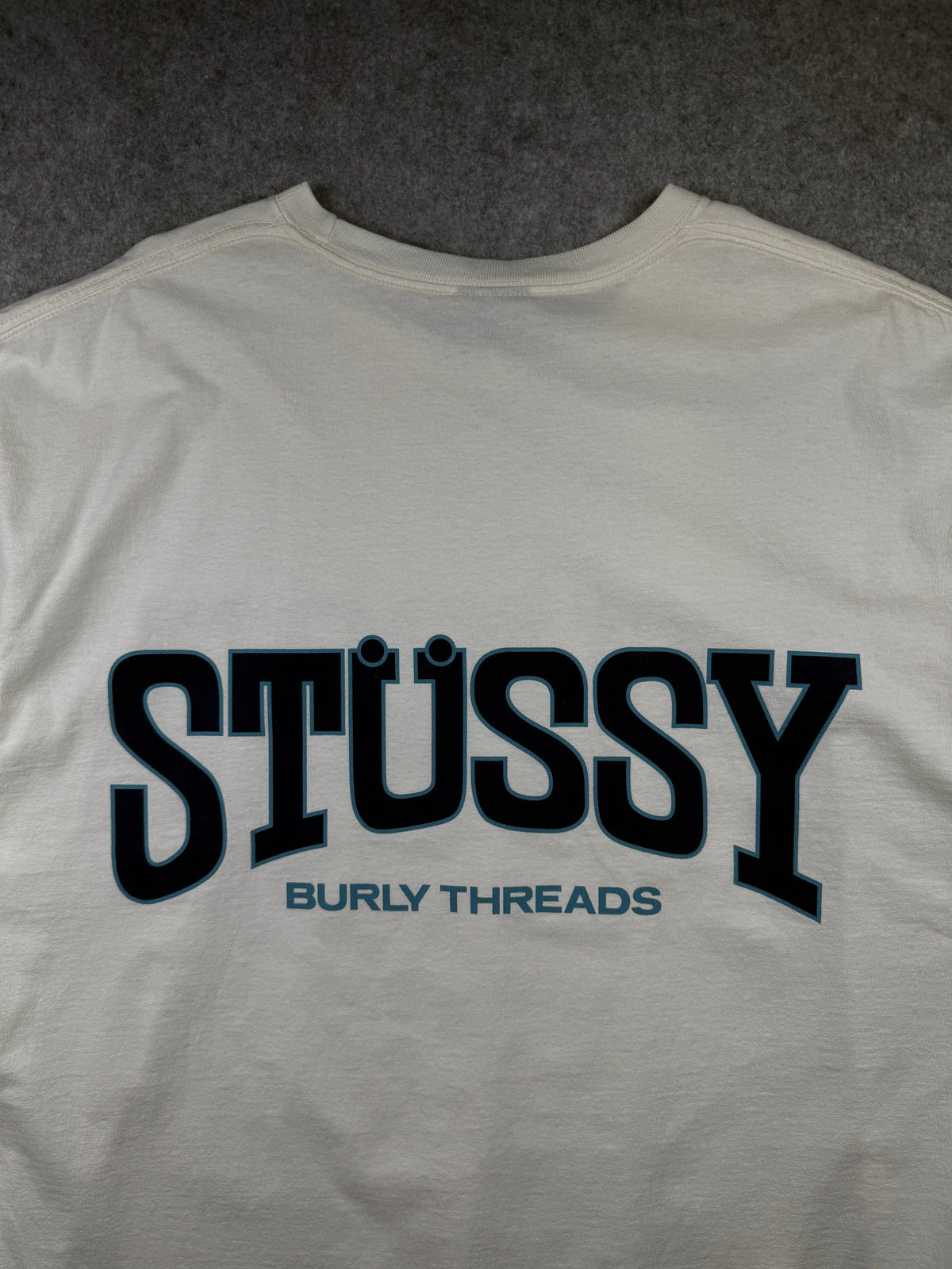 Stussy Burly Threads Pigment Dyed Tee Natural (USED)