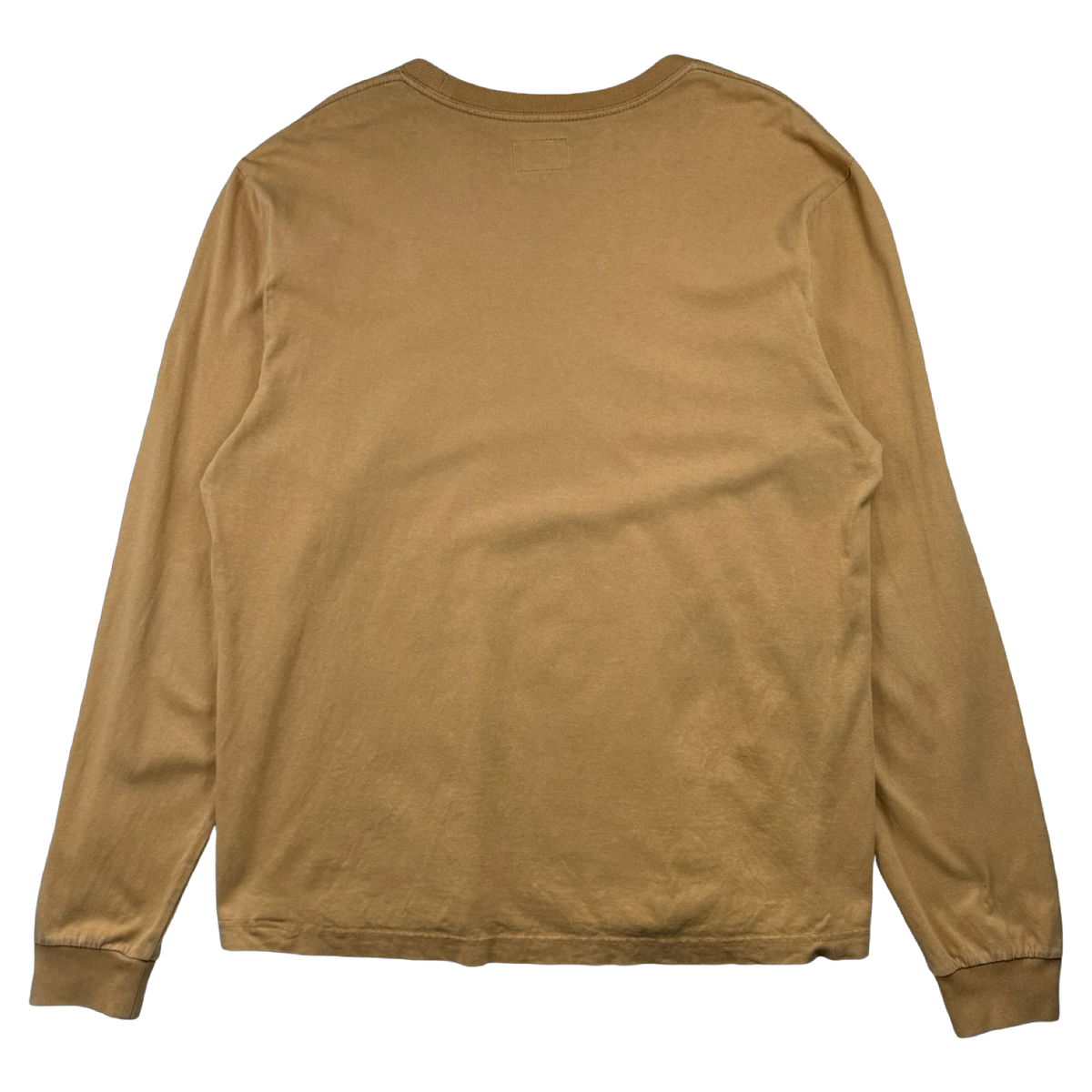 Stussy Basic Logo Embroidered Longsleeve Tee Honey (USED)
