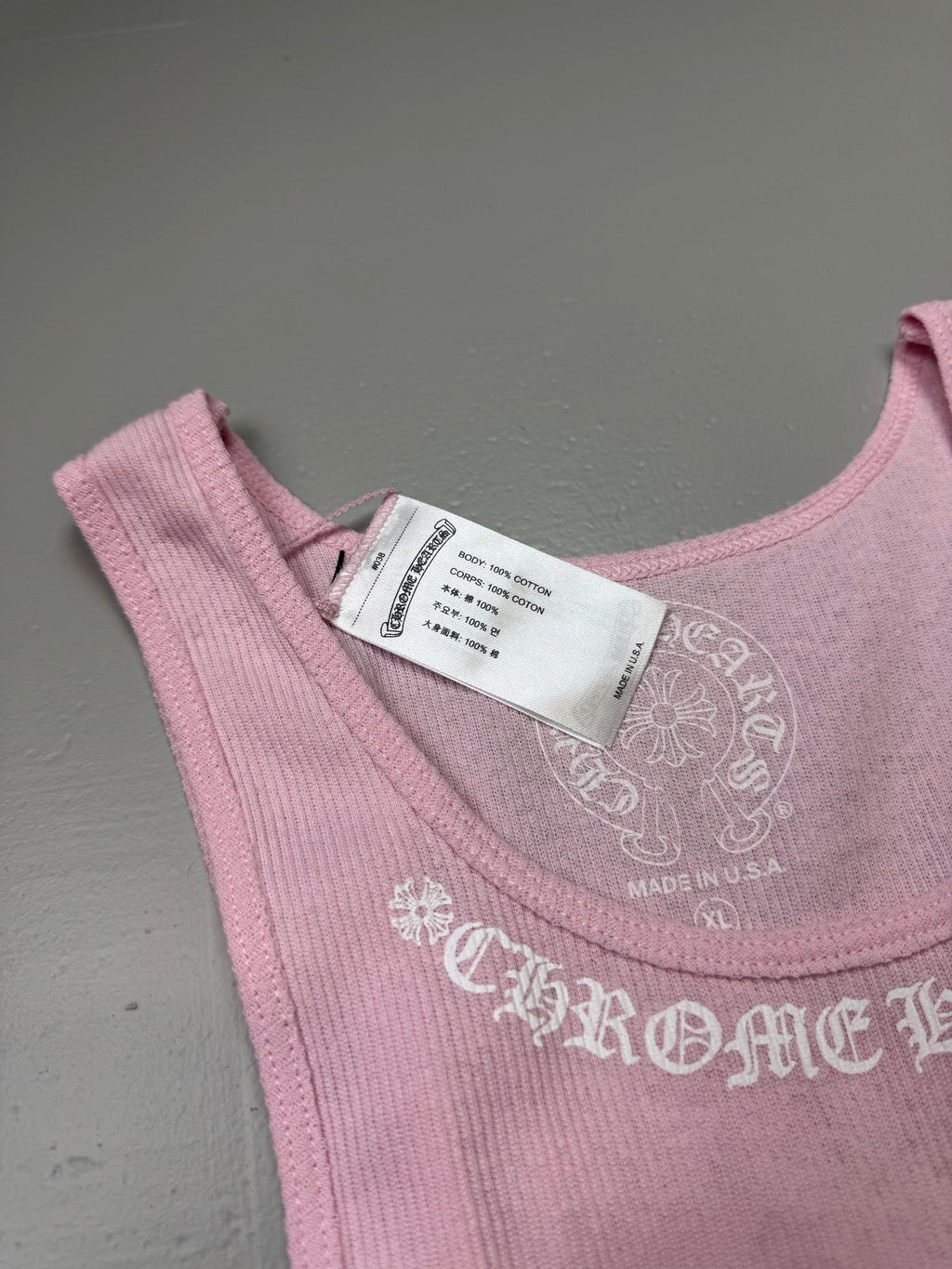 Chrome Hearts Love You Pink Tank
