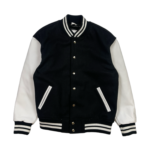 OVO Varsity Jacket Black/White | Vintage Clothing Store Canada