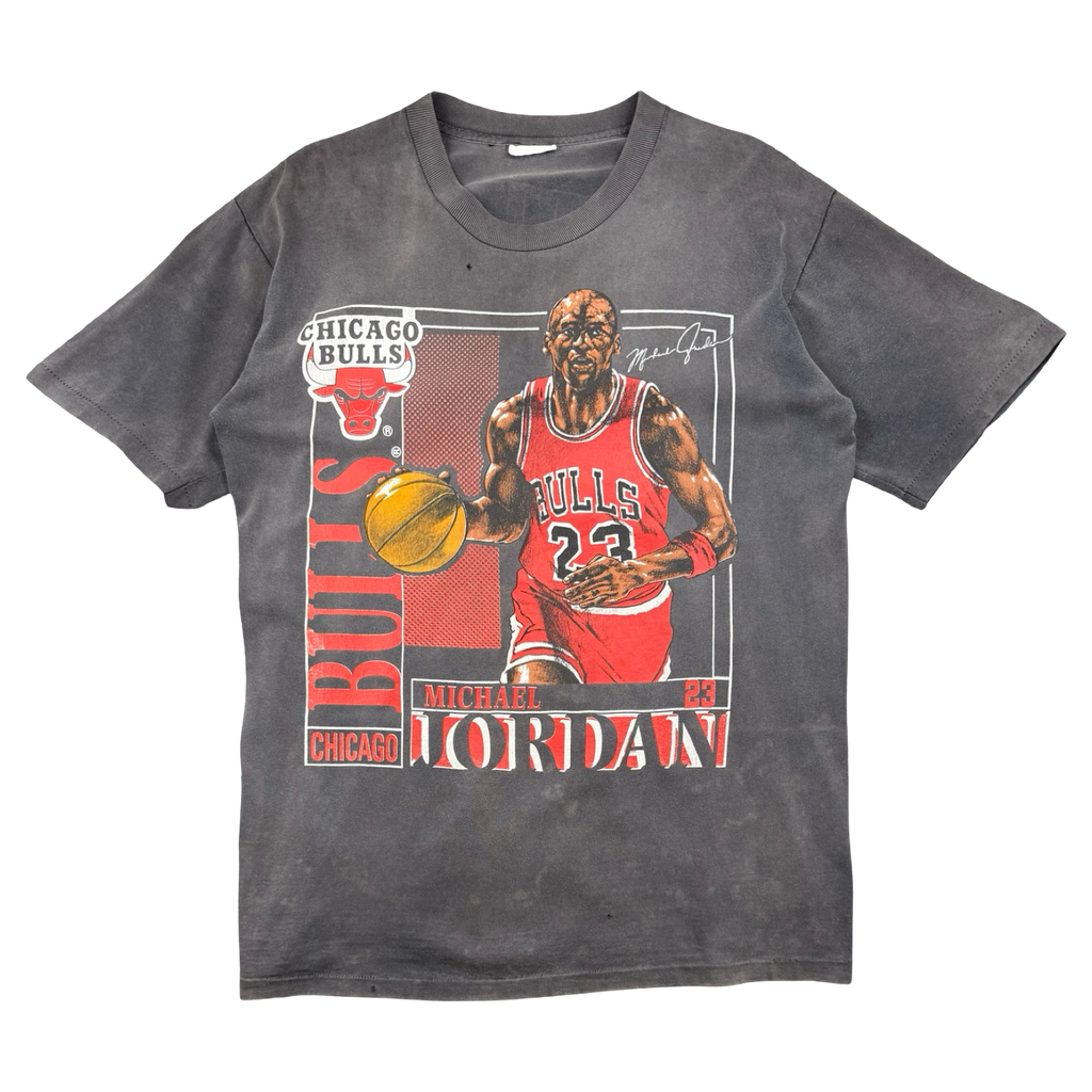 Vintage Nutmeg Chicago Bulls Michael Jordan Faded Tee Black