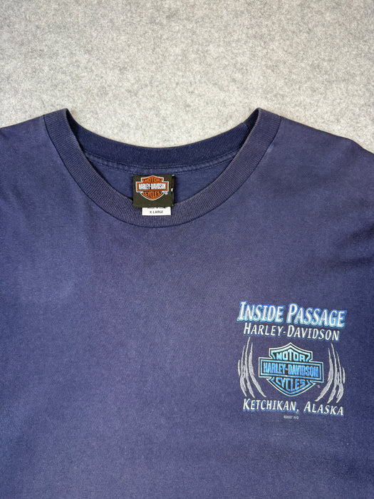 Vintage Harley Davidson Inside Passage Tee Navy | Vitnage Clothing Store Canada