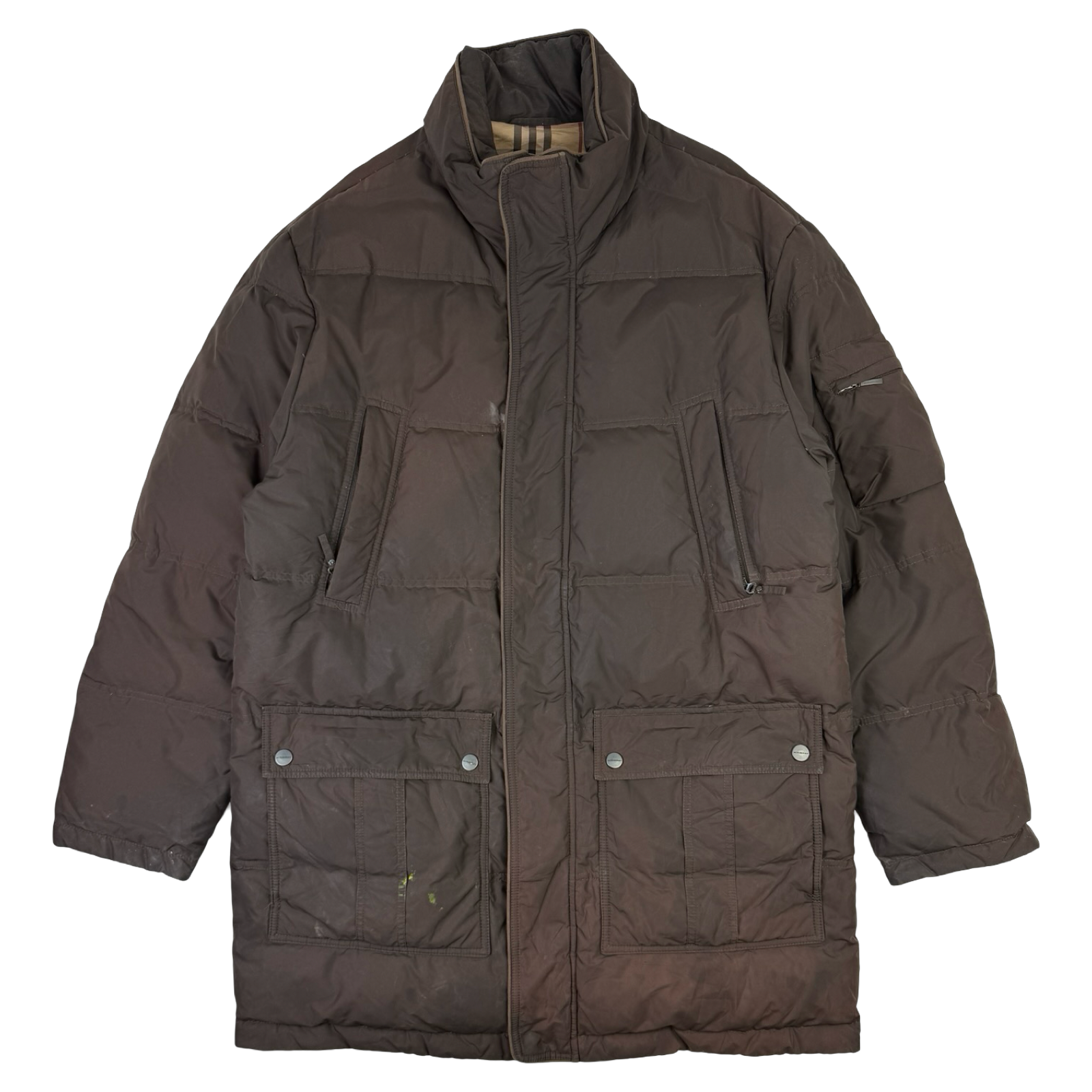 Burberry Puffer Coat Brown
