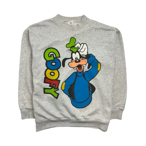 (L) Vintage 90s Disney Goofy Sweatshirt Grey | Vintage Clothing Store Canada