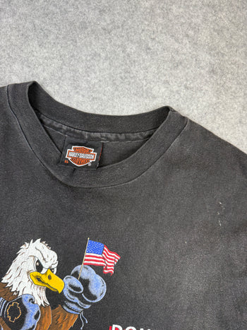 Vintage Harley Davidson Don't Mess With U.S. Tee Black