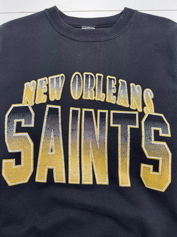 Vintage NFL New Orleans Saints Sweatshirt Black