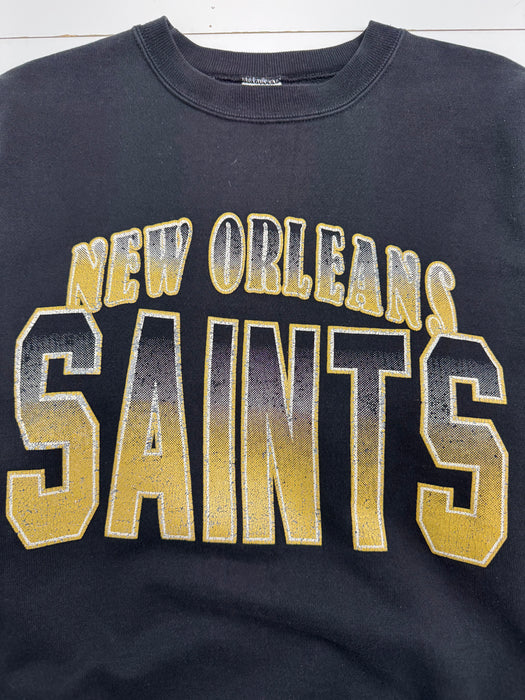 Vintage NFL New Orleans Saints Sweatshirt Black | Vitnage Clothing Store Canada