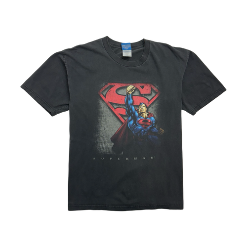 Vintage '03 Superman Promo Tee Black | Vintage Clothing Store Canada