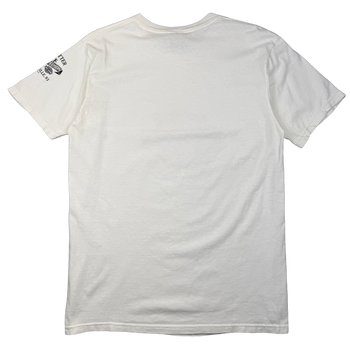 Vintage Harley Davidson Classic Logo Flame Tee White