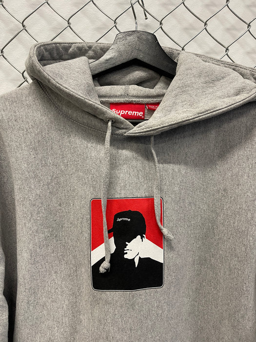 Supreme Portrait Hoodie FW20 Heather Grey (USED) | Vitnage Clothing Store Canada