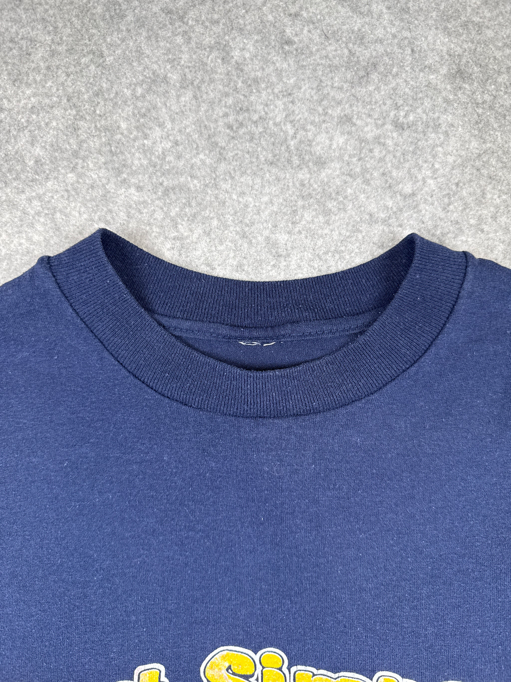 Vintage 90's Simpsons Bart Buffalo Bills Tee Navy