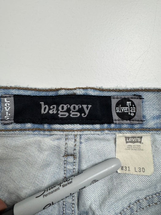 Vintage Levis SilverTab Baggy Fit Denim Pants Washed | Vitnage Clothing Store Canada
