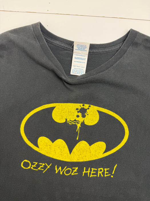 Vintage 2000's Ozzy Woz Here Batman Tee Black | Vitnage Clothing Store Canada